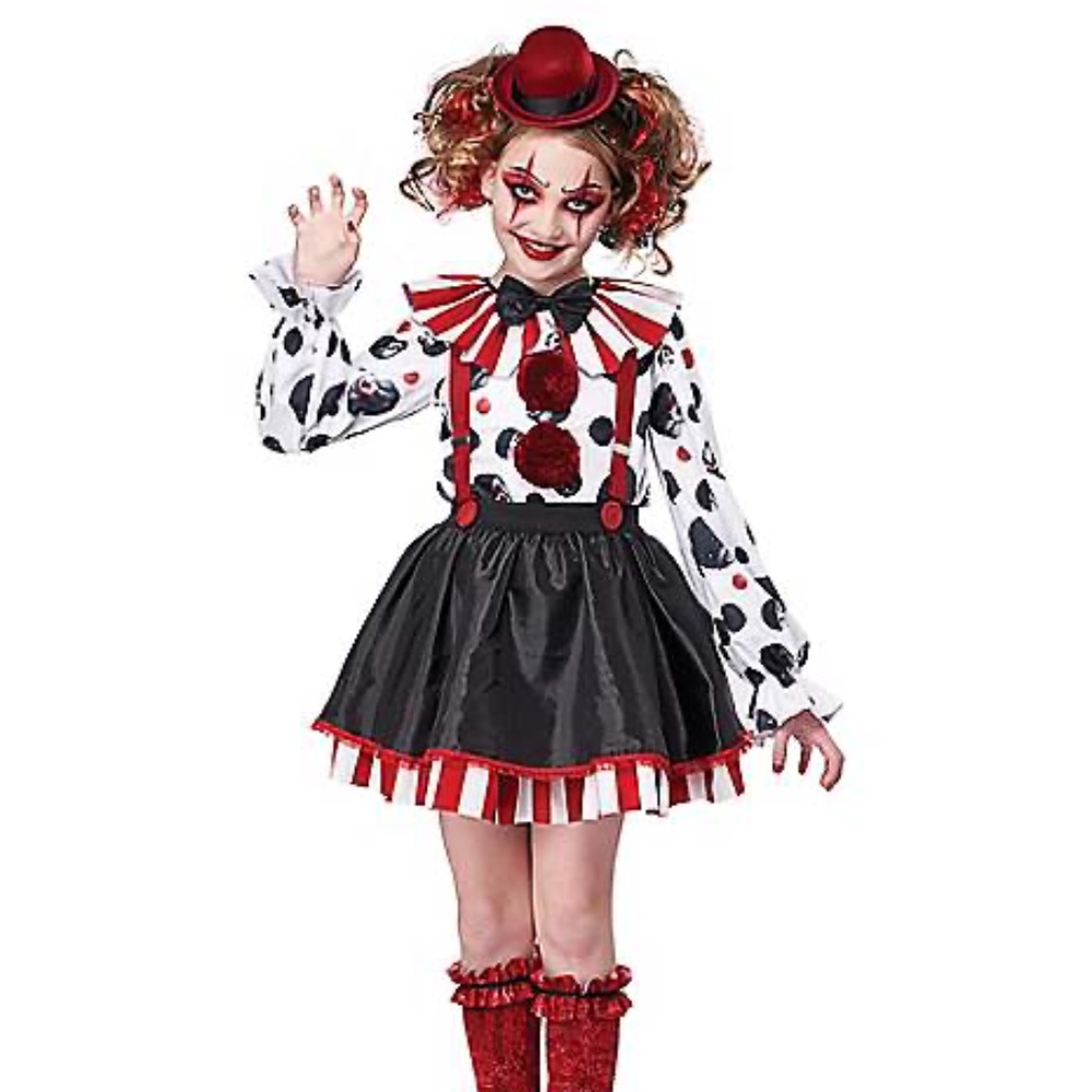 Kids Sinister Clown Costume